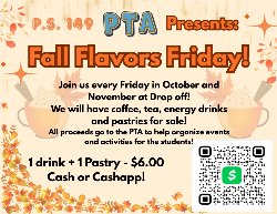 flyer for fall flavors Friday